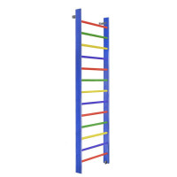 Стенка гимнастическая 280х80 (массив.сосна), цветная Dinamika ZSO-000063