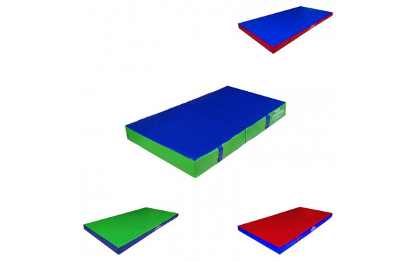 Мат гимнастический 100х50х5см винилискожа складной в 2 сложения (ппу) Dinamika ZSO-001267 600_380