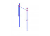 Турник с поручнями Glav для людей с ограниченными возможностями 14.200.29