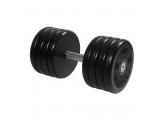 Гантель классик MB Barbell с вращающейся ручкой 48 кг MB-FdbEM-B48