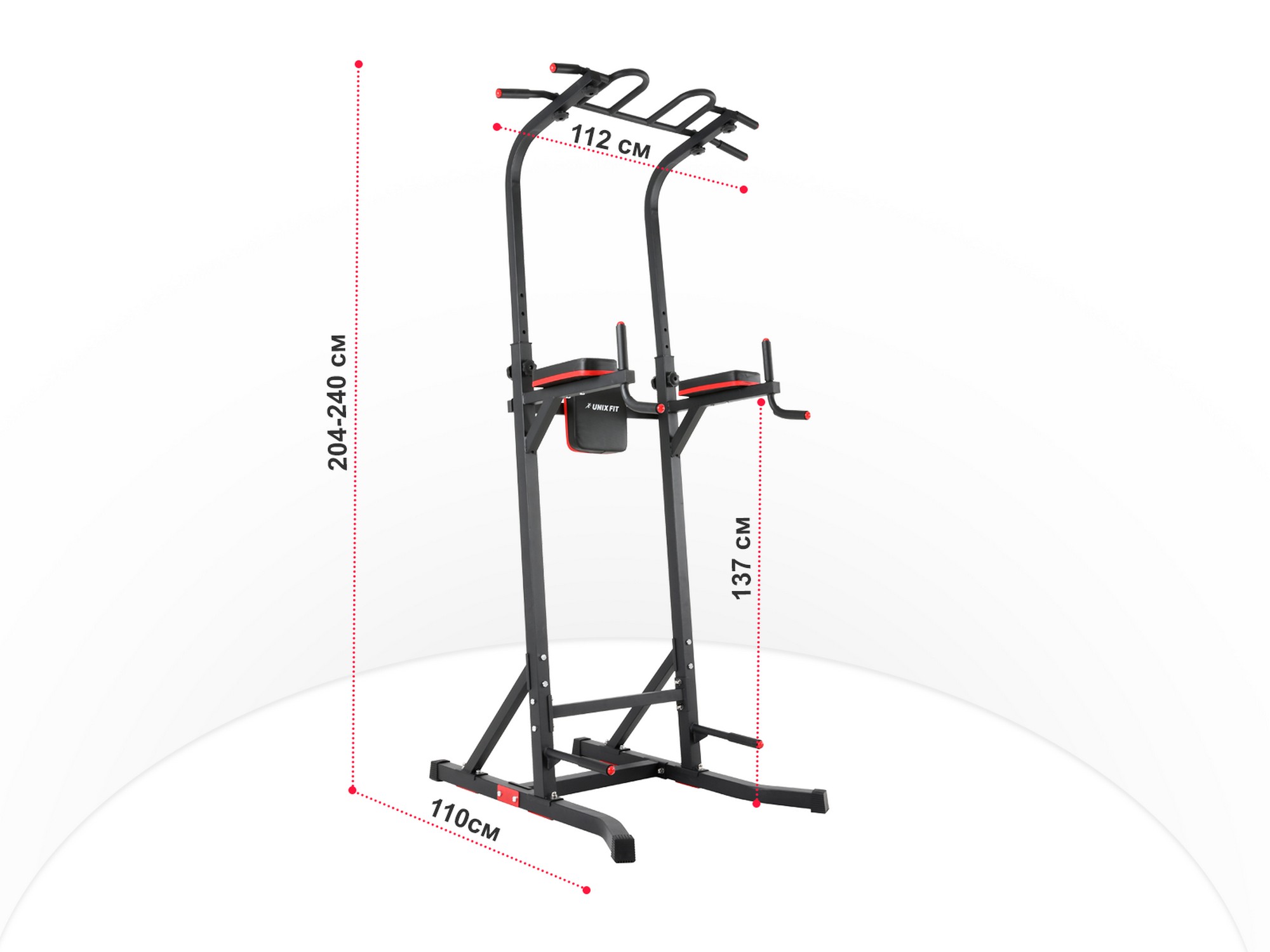 Турник-пресс-брусья UnixFit POWER TOWER 150 BSPT150 2000_1500