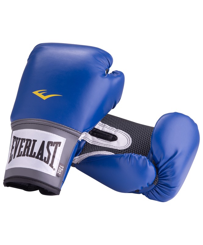 Перчатки боксерские Everlast Pro Style Anti-MB 2214U, 14oz, к/з, синий 665_800